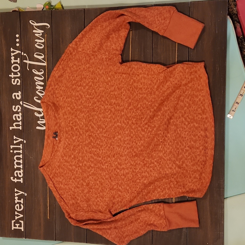 Anthropologie Temecula peach cropped sweater xs doleman nwot